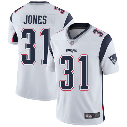 New England Patriots Football #31 Vapor Limited White Men Jonathan Jones Road NFL Jersey